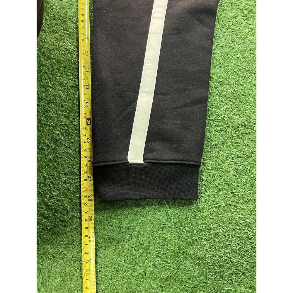Vintage Nike‎ Y2K Black Running Sweatpants Joggers Mens Size Small Big Logo